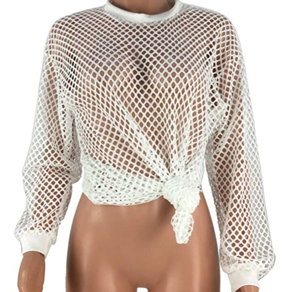 Fishnet Top NWOT - Picture 2 of 4